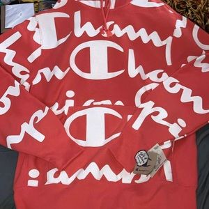 Champion Hoodie Coral Color Men’s Size Large